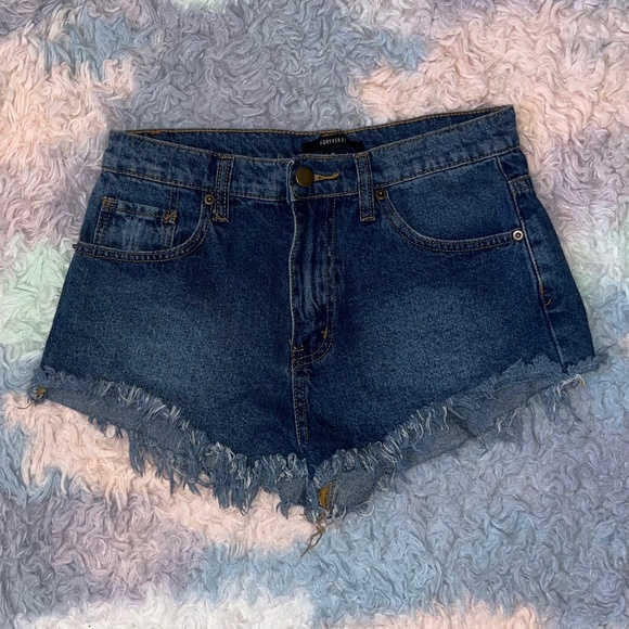 Forever 21 Pants - Denim Short Shorts Size 2 (Waist 26)